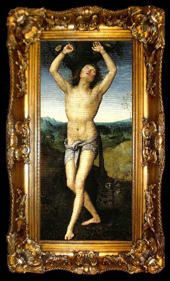 framed  Pietro Perugino st sebastian, ta009-2